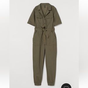Cotton Twill Jumpsuit H&M